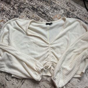 Out from under waffle knit top